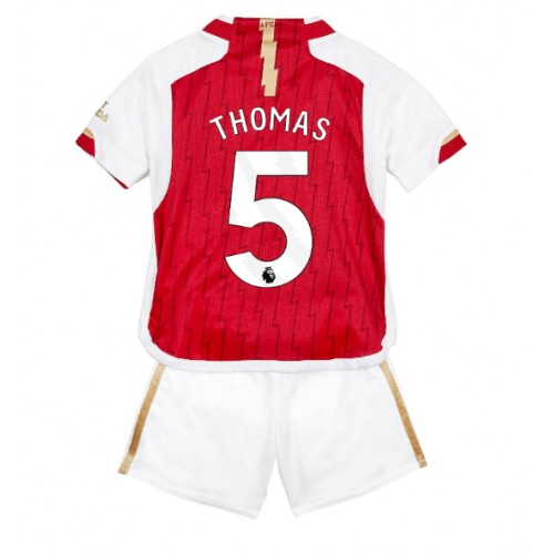 Dres Arsenal Thomas Partey #5 Domaci za djecu 2023-24 Kratak Rukav (+ kratke hlače)